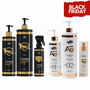 Combo Kit Completo Liso Lambido + Pantera Negra