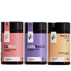 Combo Emagrecimento Inteligente CelluRedux + LipMax + Omega 3