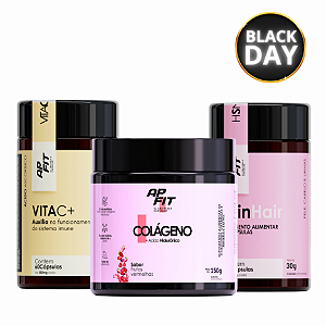 Combo Pele, Cabelo e Unhas SkinHair + Colágeno Sabor Uva + Vita C+