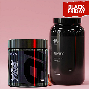 Combo Massa e Definição Whey Protein APFIT – Sabor Morango + Creatina