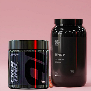 Combo Massa e Definição Whey Protein APFIT – Sabor Morango + Creatina