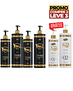 Compre 2 Kits Pantera Negra - GOLD ,Ganhe 1 Liso Lambido - Grátis.