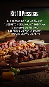 Kit de Espetos para 10 Pessoas
