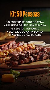 Kit de Espetos para 50 Pessoas