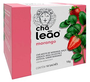 Chá Leão Morango 16g c/10