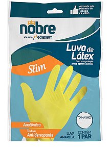 Luva Multiuso Latex Slim Nobre Amarela