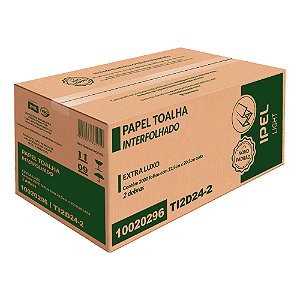 Papel Toalha Interfolha Ipel Fit 19g - 22,5cmx20,5cm - 2000 Folhas