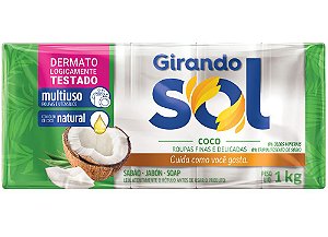 Sabão em Barra Girando Sol Coco 200g 5un