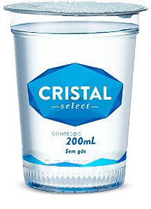 Água Mineral Sem Gás Copo Premium Cristal 200ml C/48