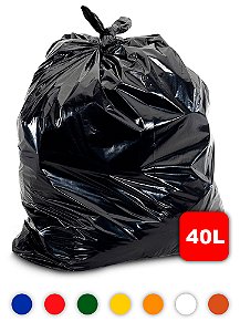 Saco de Lixo 40L com 100 Unidades