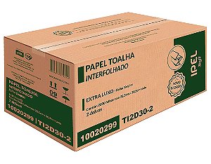 Papel Toalha Interfolha Ipel Soft 30g - 22,5cmx20,5cm - 2000 Folhas