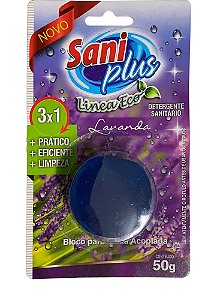 Pastilha Para Caixa Acoplada Sani Plus Lavanda 50g