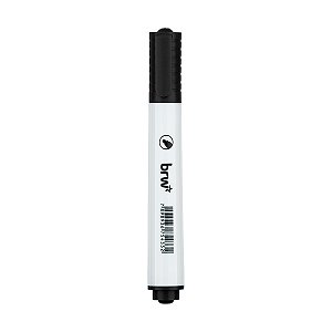 Marcador para Quadro Branco Ponta Redonda Preto BRW