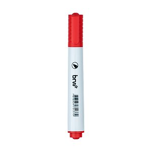 Marcador para Quadro Branco Ponta Redonta Vermelho BRW