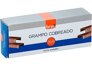 Grampo Cobreado 26/6 BRW 5000 Un