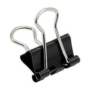 Clip Binder 15mm Preto BRW 12un