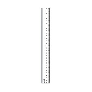 Régua Plástica Cristal 30cm BRW