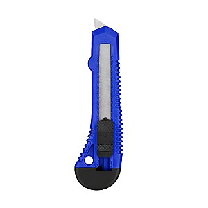 Estilete Colorido Plástico BRW 18mm com Trava