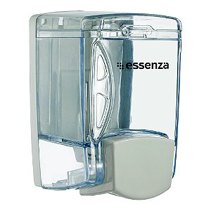 Porta Sabonete Líquido e Álcool em Gel Fortcom Box Clear 400ml