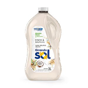 Lava Roupas Girando Sol Coco e Baunilha 3L
