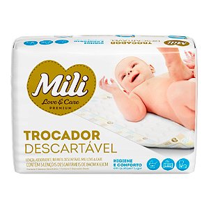 Trocador Descartável Mili Love & Care Premium Infantil 5un