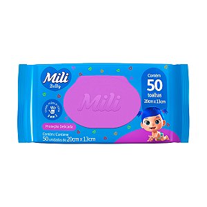 Lenço Umedecido Mili Baby 50 Un