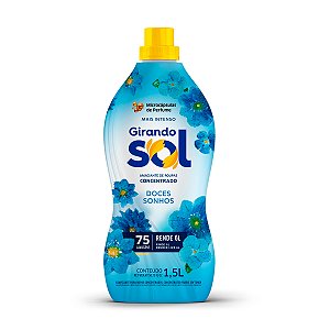 Amaciante De Roupas Concentrado Doces Sonhos Girando Sol 1,5L