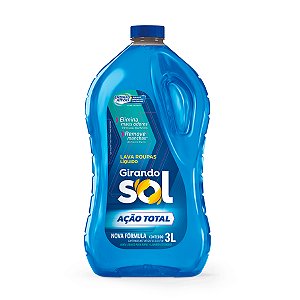 Lava Roupas Girando Sol Ação Total 3L