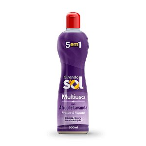 Limpador Multiuso Álcool e Lavanda Girando Sol 500ml