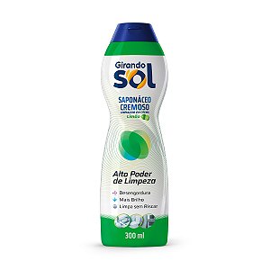 Saponáceo Cremoso Girando Sol Limão 300ml