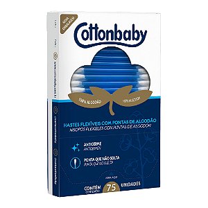Hastes Flexíveis Cottonbaby 75un