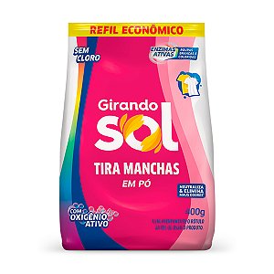Refil Tira Manchas Em Pó sem Cloro Girando Sol 400g