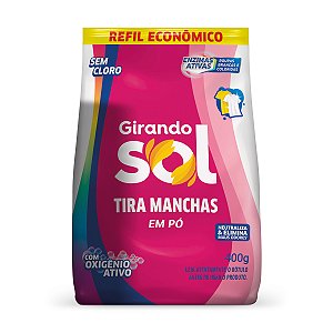Refil Tira Manchas Em Pó Girando Sol Sem Cloro 400g