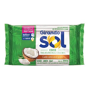 Sabão em Barra Girando Sol Coco 200g