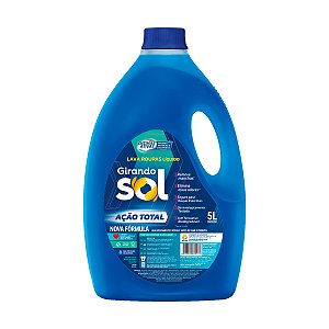 Lava Roupas Liquido Girando Sol Ação Total 5L