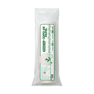 Copo de Papel Descartável 180ml Bompack 50un