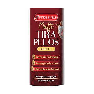 Refil Rolo Adesivo Tira Pelos Betthavale 30 Folhas