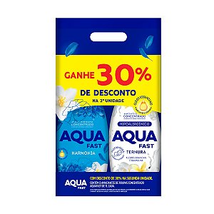 Kit Amaciante Concentratado Aquafast Harmonia e Branco Ternura 1L - 30% desconto