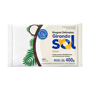 Sabão em Barra Girando Sol Coco 400g