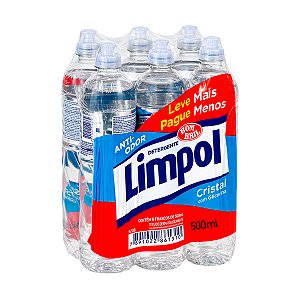 Kit Detergente Limpol Cristal 6un