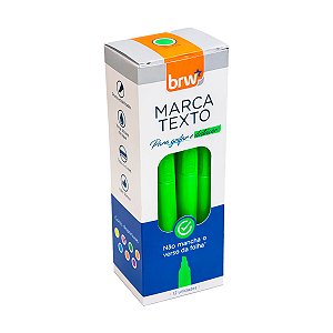 Marca Texto Verde BRW 12un