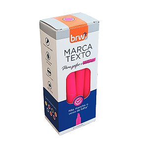 Marca Texto Rosa BRW 12un