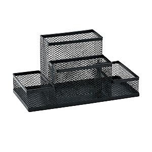 Organizador Aramado 4 Divisórias Preto BRW