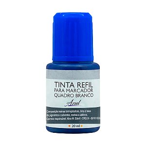 Tinta Refil para Marcador Quadro Branco Azul BRW 20ml