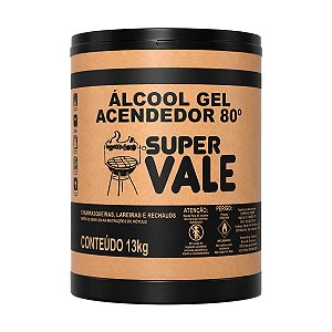 Álcool em Gel Acendedor Super Vale 80° 13kg