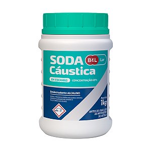 Soda Cáustica em Escamas 65% Bel Lar 1kg