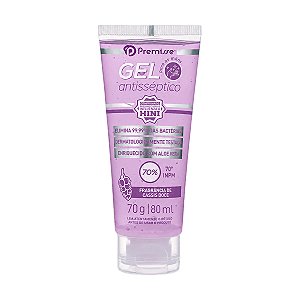 Álcool em Gel Antisséptico Premisse Cassis Doce 70° INPM 80ml