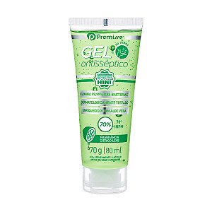 Álcool em Gel Antisséptico Premisse Cítrico Leve 70° INPM 80ml