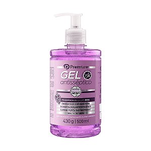 Álcool em Gel Antisséptico Premisse Cassis Doce 70° INPM 500ml