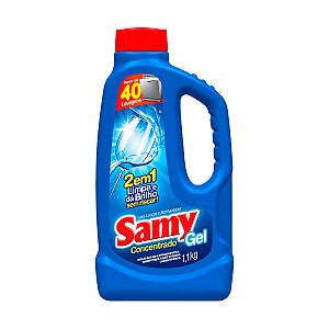 Detergente p/ Máquina Lava-Louça em Gel Samy 1,1kg